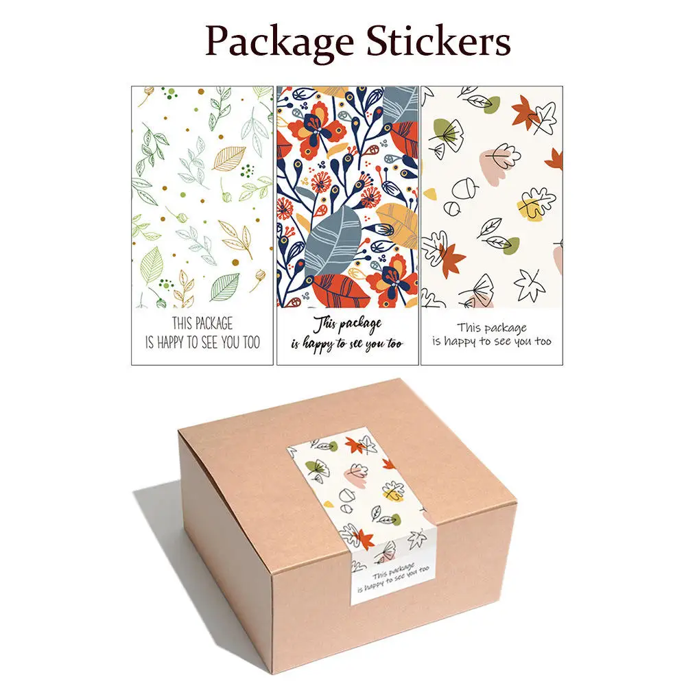 Custom Printed Waterproof Rectangle Shape Package Seal Sticker Strong Package Seals Paper Seal Sticker for Box