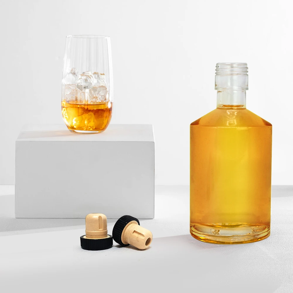 wholesale  50ml mini glass bottle bulk 50cl 750ml liquor bottle for gin vodka patron tequila