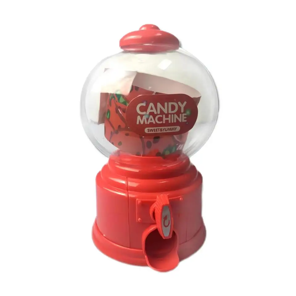 14.5cm height colorful Candy /gumball vending machine with bank Korean Vendiwoolweets Candy Machine Deposit Box Children