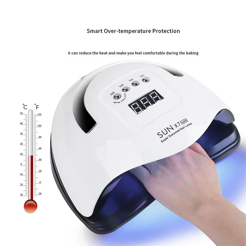 Led Uv Nail Lamps 52 Watt Polish Acrylic Infrared Gel Nail  Dryer Lamp  Lights For Nails Dryer