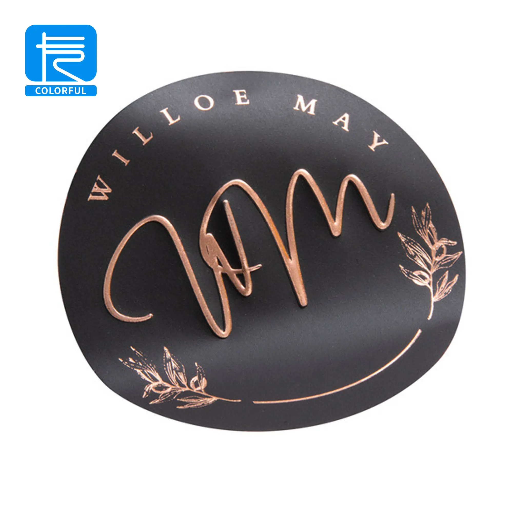 Crack Easy Durable Waterproof  Vinyl Self-Adhesive Die Cut Custom Logo Stickers 100 pcs