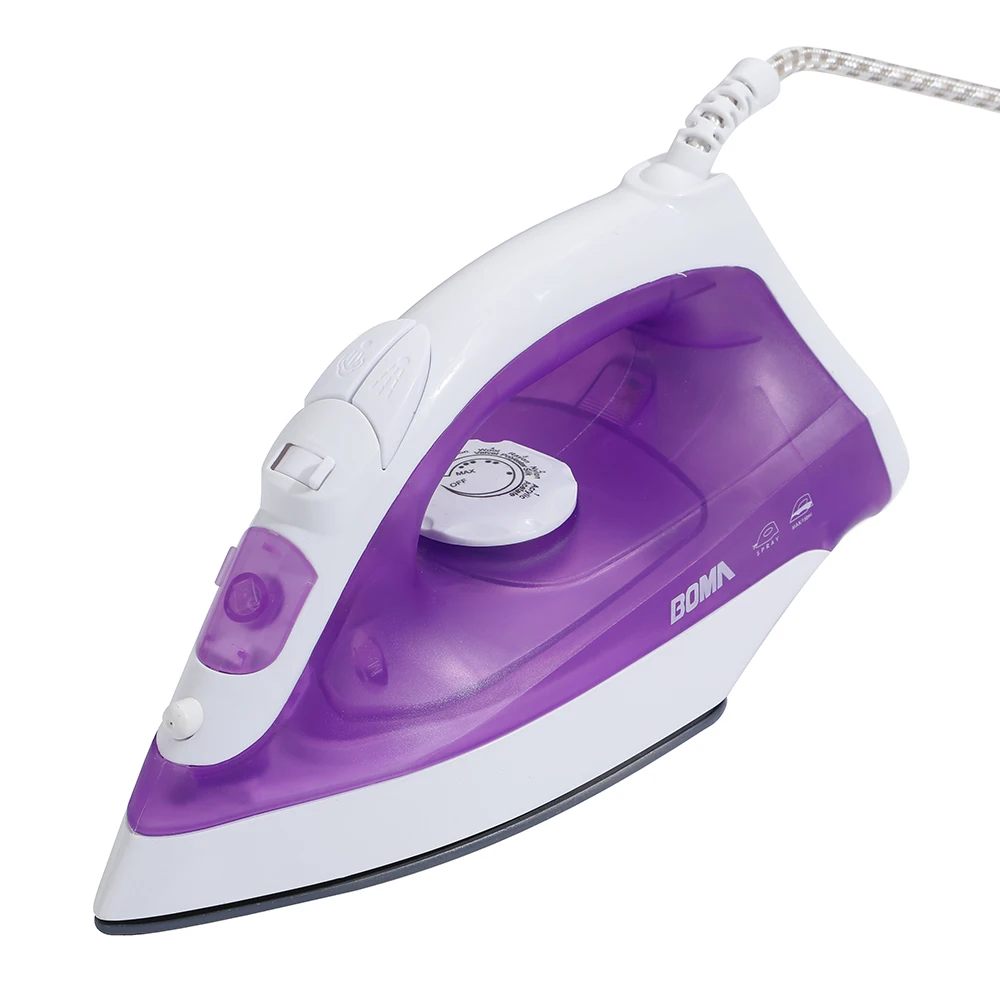 BOMA 220V 1200W Adjustable Temperature Ceramic Non-Stick Soleplate Vertical Steam Iron Electric Iron