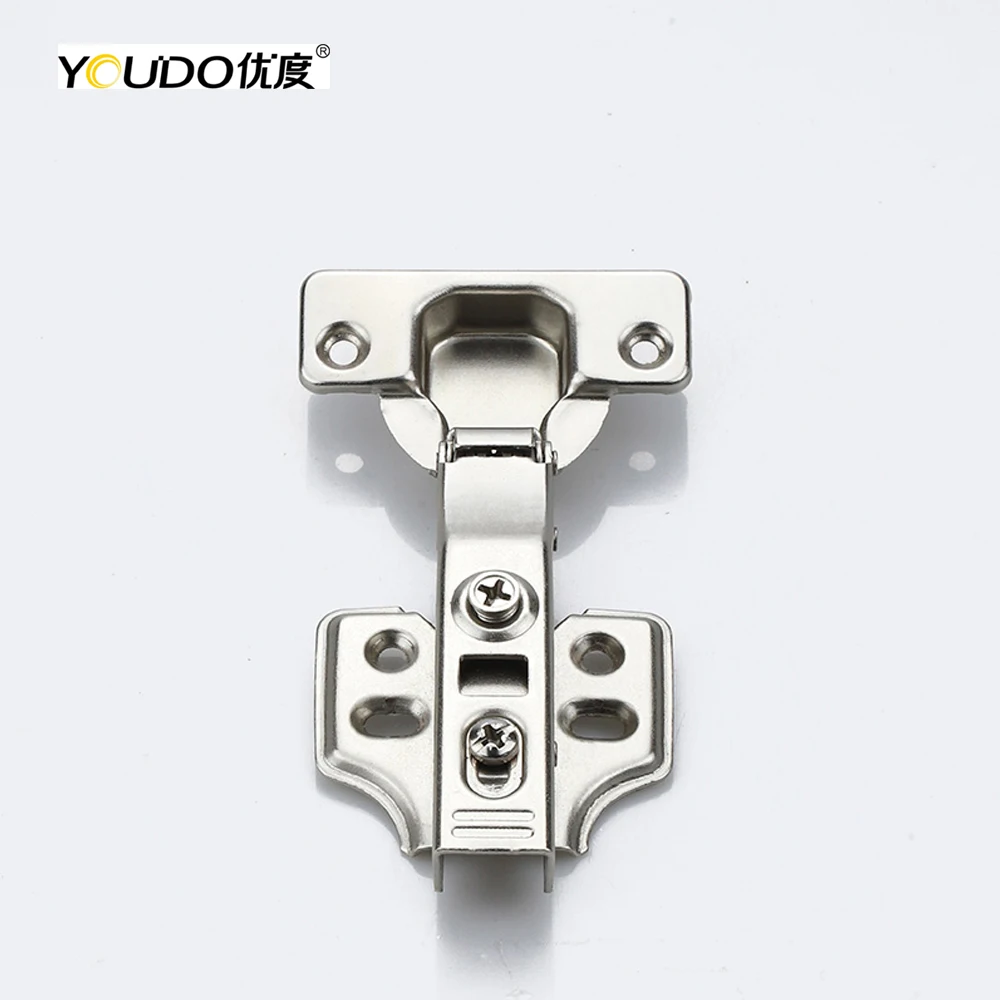 YOUDO New Arrival Fixed Hydraulic Hinge Self-open Two Way Cabinet Hinge Soft Close Furniture Hinges