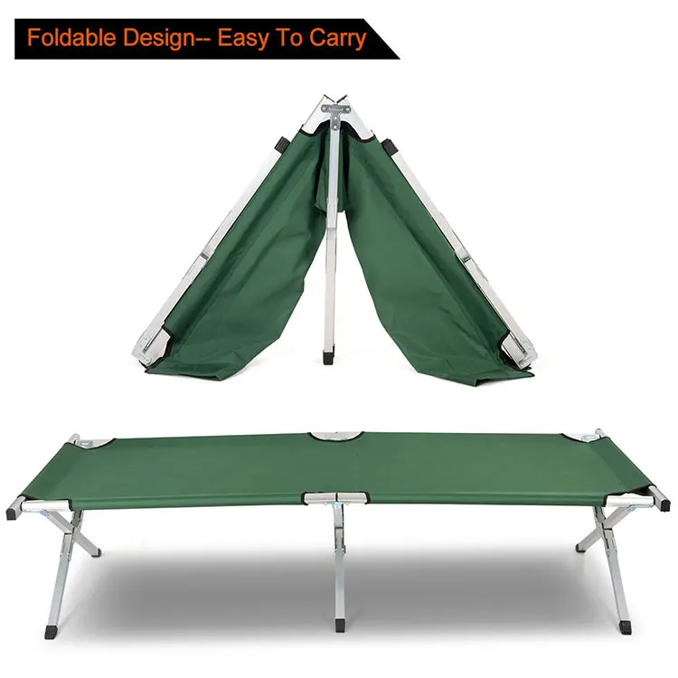 small order camping metal folding outdoor camping cot bed