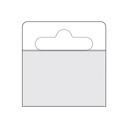 PET Adhesive Hang Tabs for Store Retail