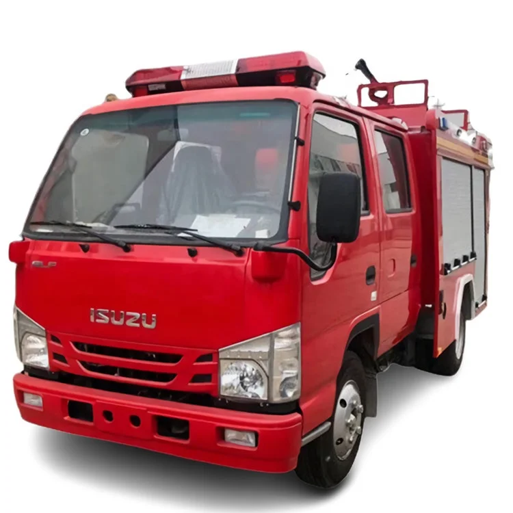 Foton Small Fire Fighting Truck 1500L Mini Fire Trucks Max Red Diesel Tank Time Work Wheel Color Transmission Material steel