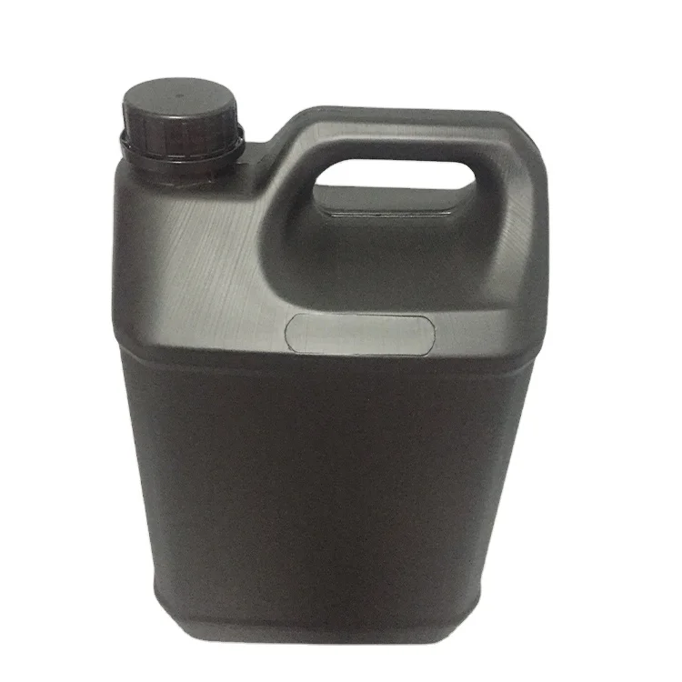 5 liters custom plastic square oil barrel aluminum foil with black screw cap HDPE jelly jar
