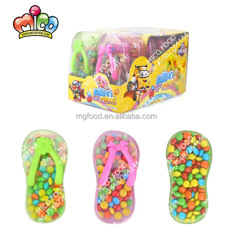 Free Sample Colorful Baseball Bat Crispy Chocolate Bean Candy For Kids