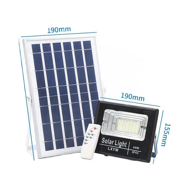 100 watt Solar powered led flood light  25w 40w 60w 100w 200w 300wwith remote control