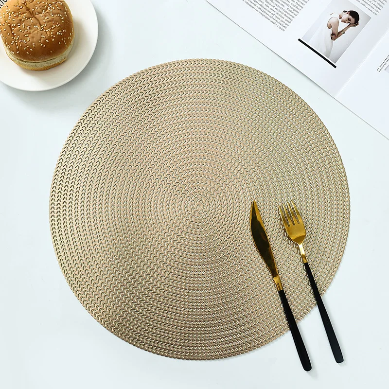 waterproof metallic pvc vinyl placemats