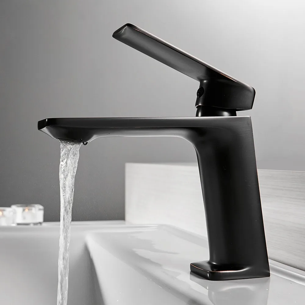 White Chrome Brass Bathroom Faucet Bathroom Taps Basin Mixer Deck Mounted Cold Hot Water Tap Bathroom Mixer Washbasin Faucet
