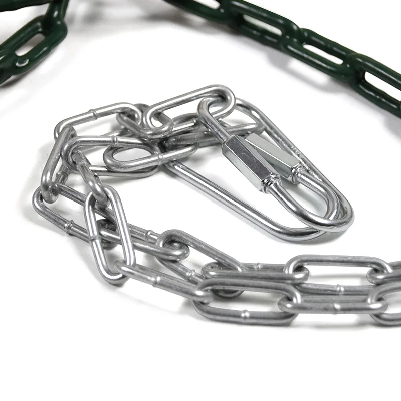 Детское кресло-качели с высокой спинкой, полноразмерное кресло-качели для малышей с цепочками с пластиковым покрытием и крючками для легкой установки, зеленые качели для детей