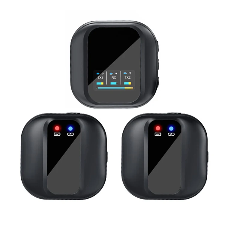 China Portable PC 2.4G Dual Wireless Lapel Collar Hidden Camera Mini Microphone for Teacher