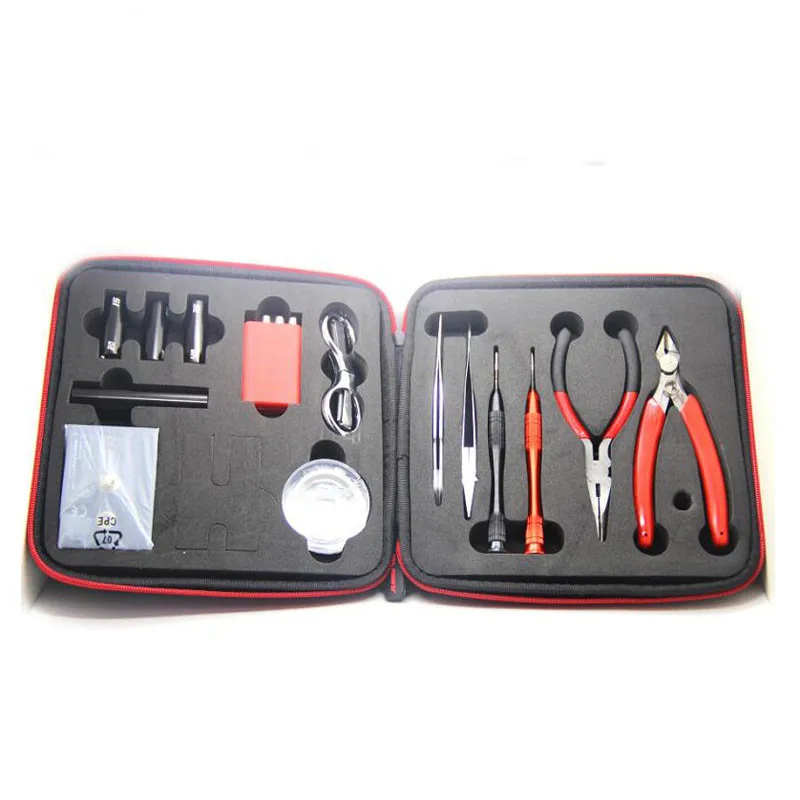 China supplier best multi-function vape carrying vape tools Kit case ecig rda vape coil tool kits