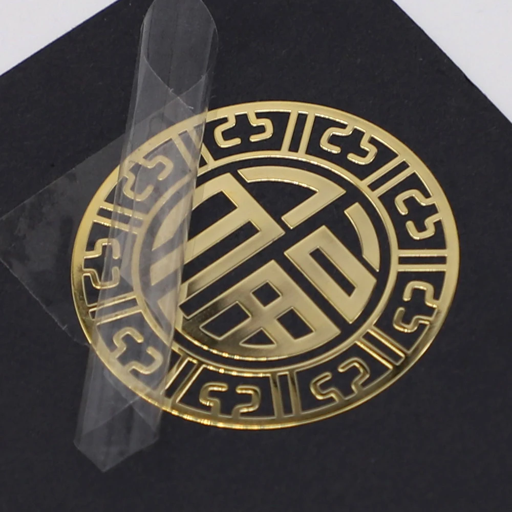 Custom 3d gold metal logo sticker for perfume bottle cosmetics label sticker