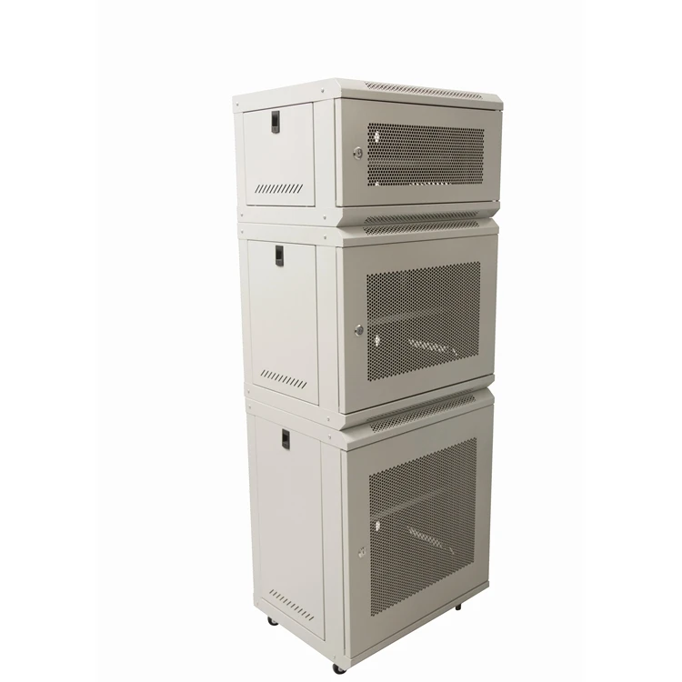 Selling Cabinet Rack 19 Inch Server Network Cabinet Wall Mounted 9u Network Cabinet Toughened Glass Door or Mesh Door CN;HEB OEM