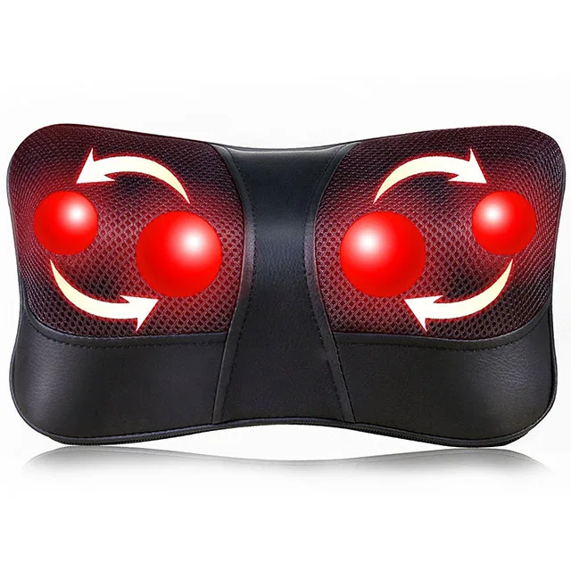 Nowcozy massage pillow full acupressure body massager head back neck rolling kneading heating function
