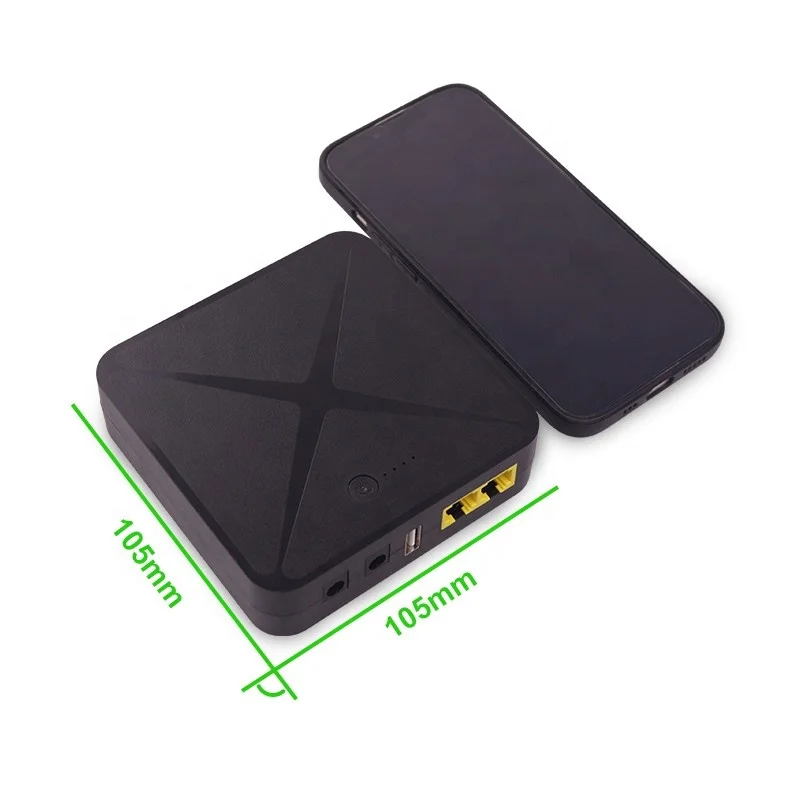 WGP POE UPS 5V 9V 12V 1A 2A DC USB Supply Power Bank Backup Small Size Battery 48V 48 Volt 24 24V mini UPS for WiFi Router