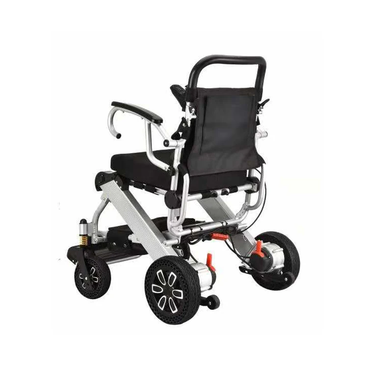 2021 New Design Lithium Battery Lightweight Power Wheelchair Folding Electric Wheelchair In Stock