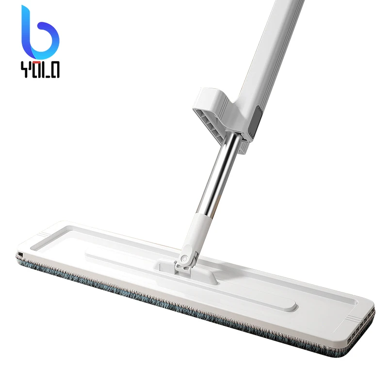 Yolo Self Squeeze Magic Microfiber Twist Floor Mop Manual Extrusion Hand Free Washing Flat