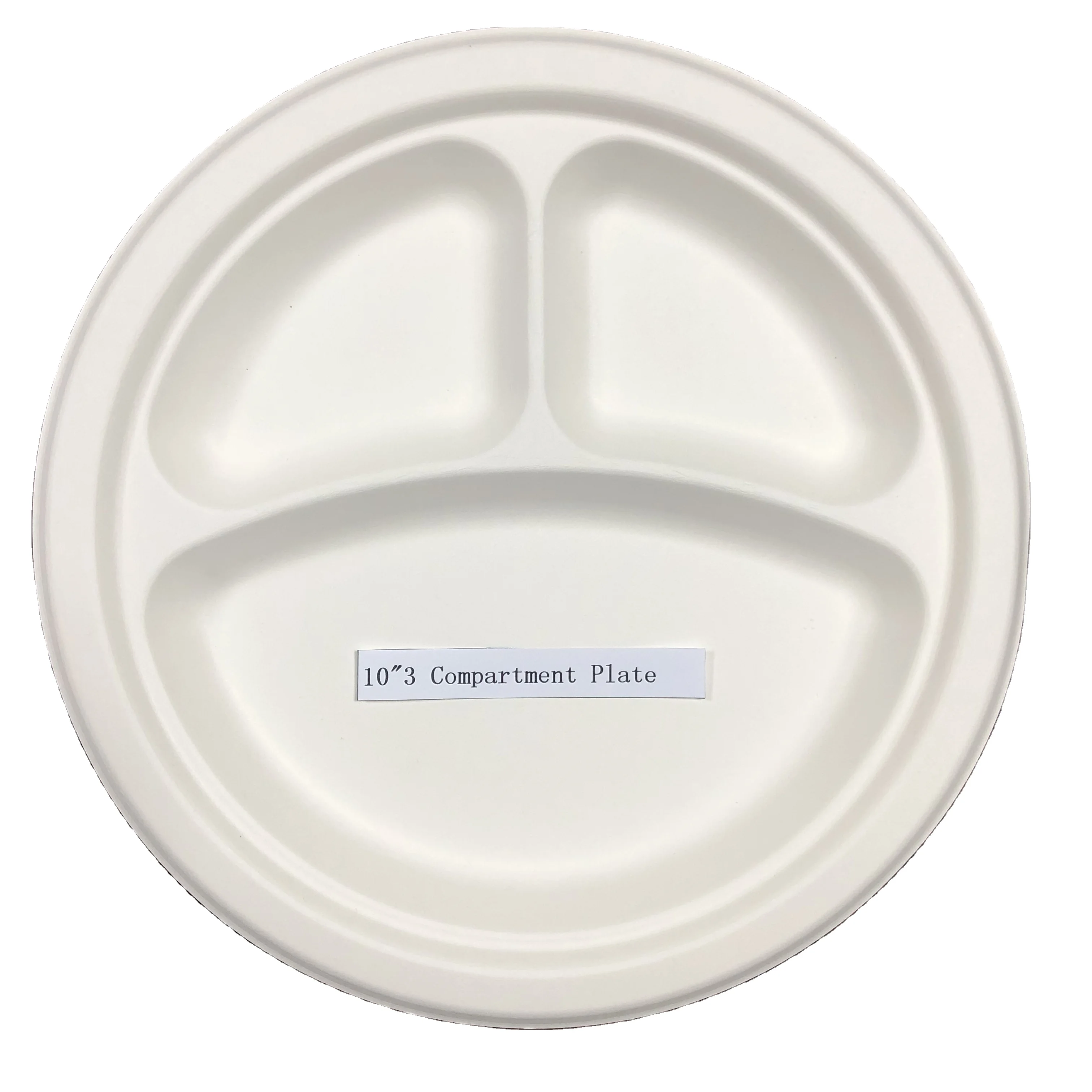 Factory Price 10 Inch Compostable disposable bagasse sugarcane Round plate