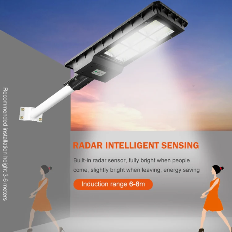 High Quality Outdoor Ip65 Solar Power Integrated 60w 120w 180w All In One Led Solar Streetlight