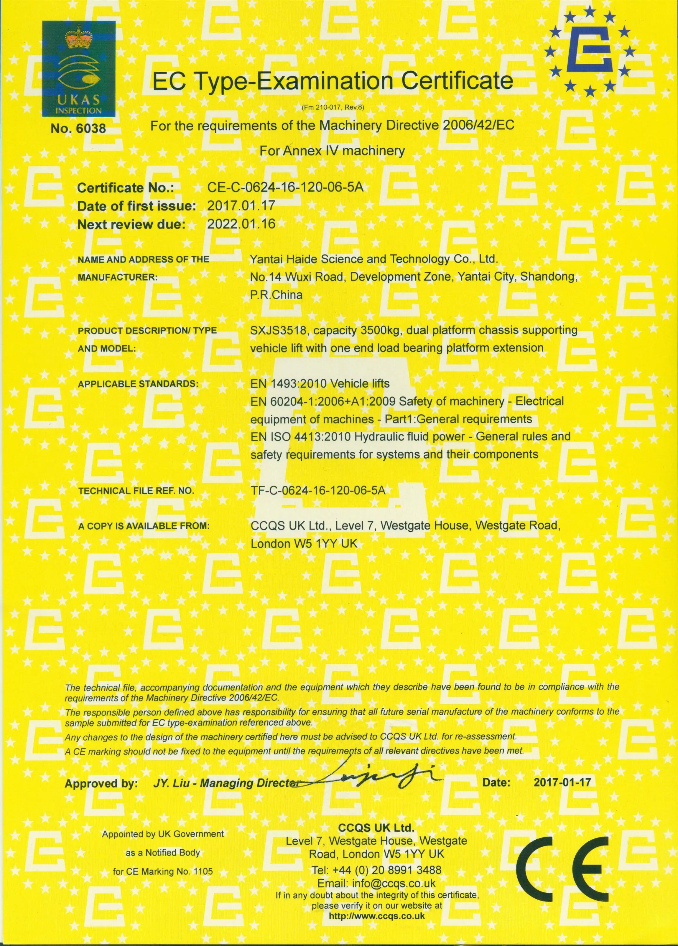 3500kg portable small double car scissor lift