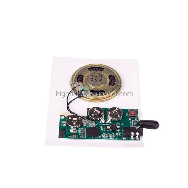 2021 Highrich OEM factory USB programmable recordable downloadable sound module for cards