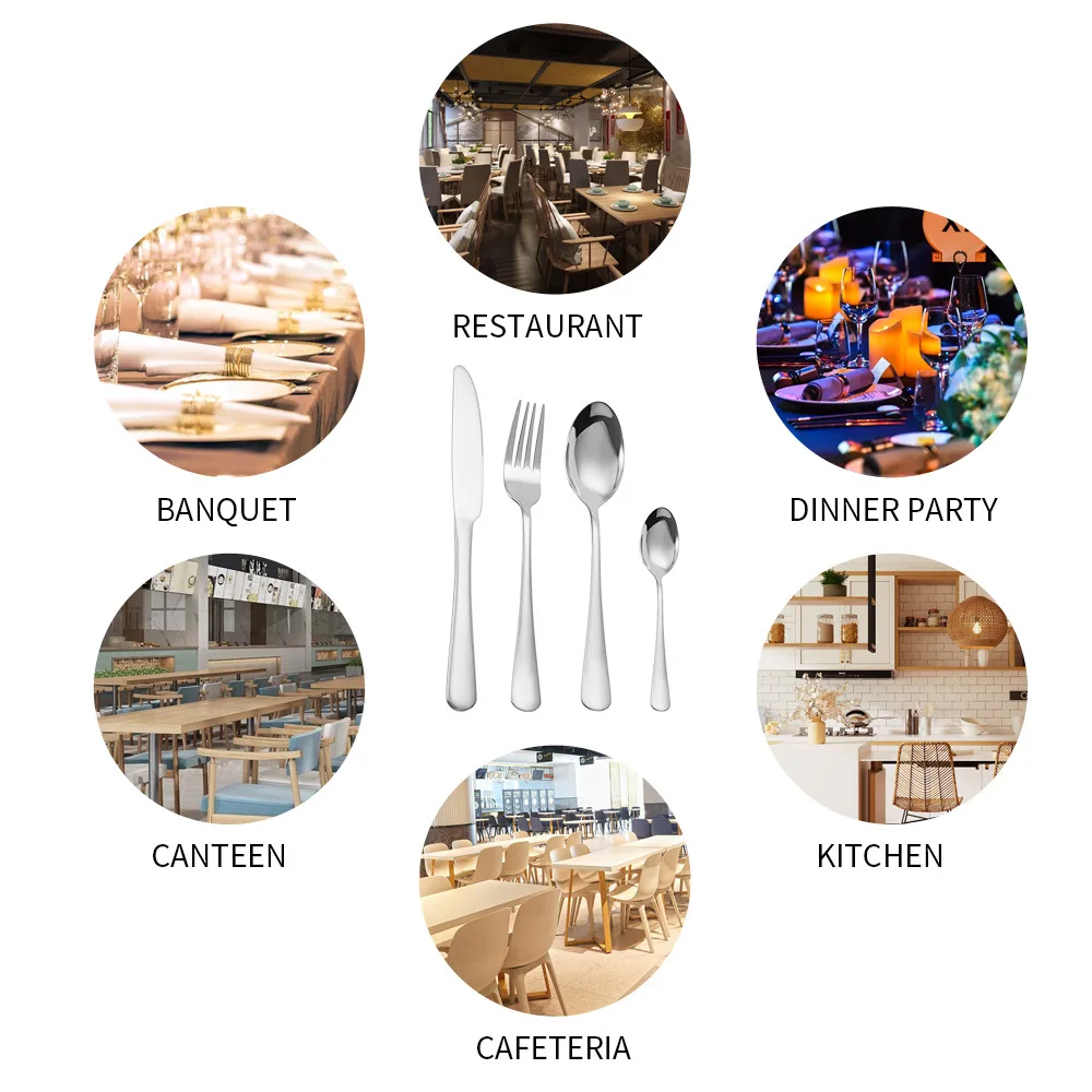 In Stock Cuttlery Set Juego De Cubiertos Gold Silverware Set Of Spoons And Forks With Box