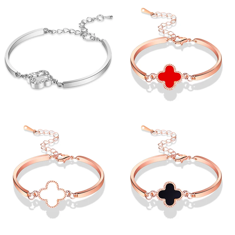 Clover Design Fashion Jewelry Bracelets & Bangles Daily Charm Women Bracelet