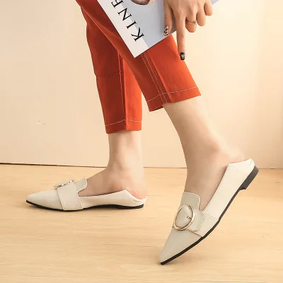 XY028 новый дизайн деловая женская обувь на плоской подошве с острым