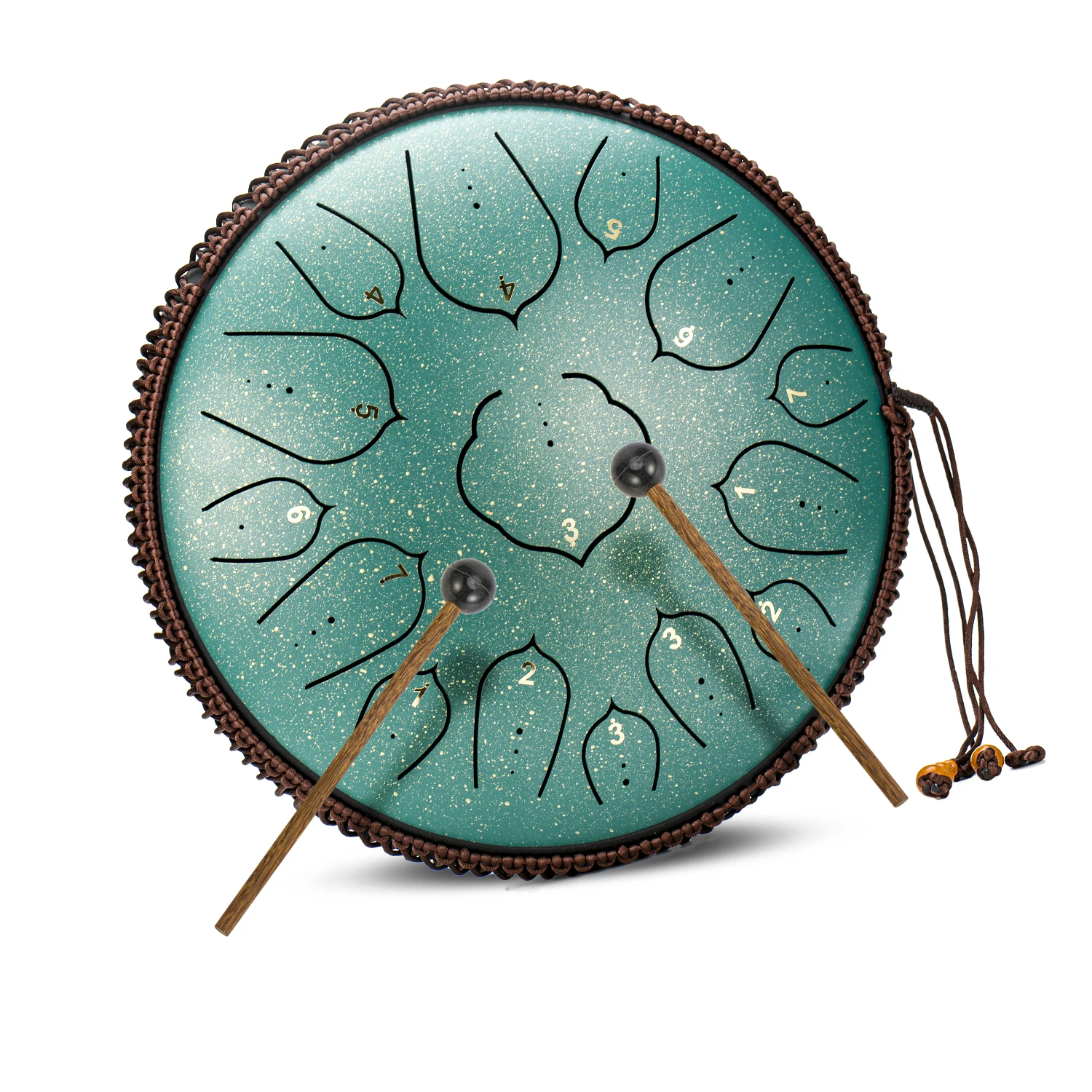 Steel Tongue Percussion Drum High Quality 13 Note 12 Inch Tank Drum Handpan Musical Instruments C/d/f Tone