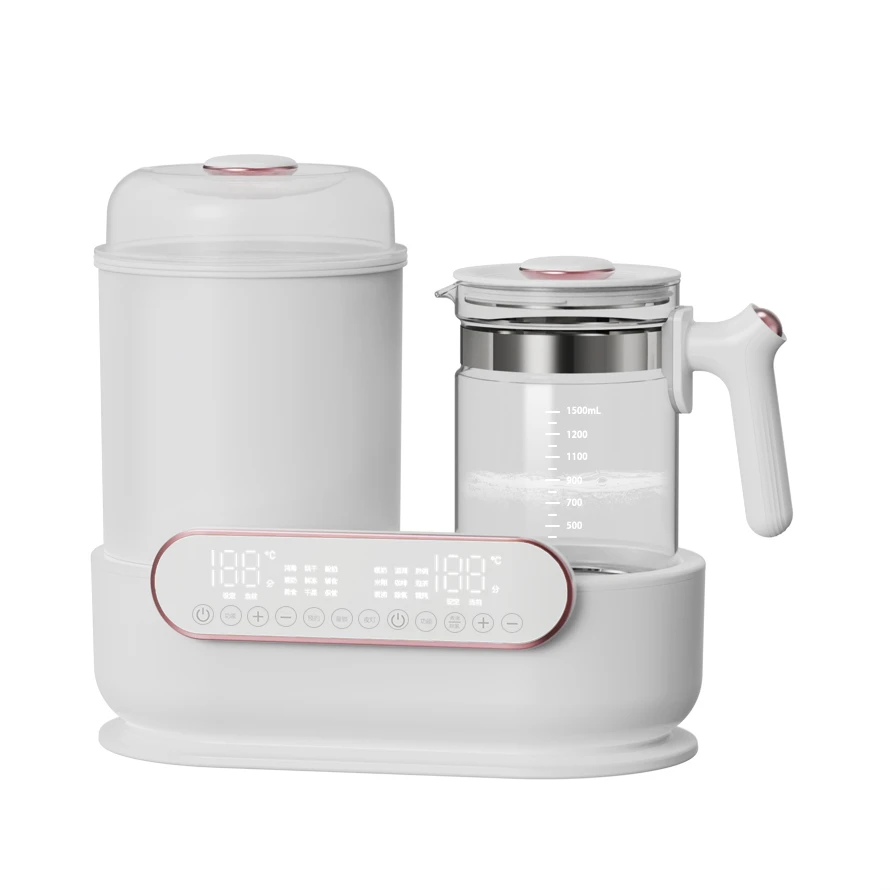 Multi-function 2 IN 1 baby bottle sterilizer and dryer with Kettle Jar