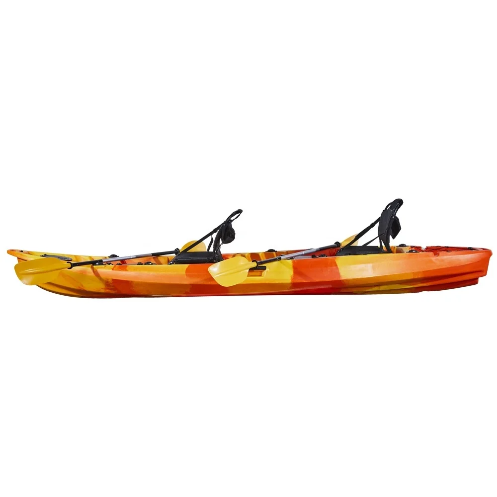 Double Fishing Kayaks with Seats Two Person Canoeing Boat Kayak