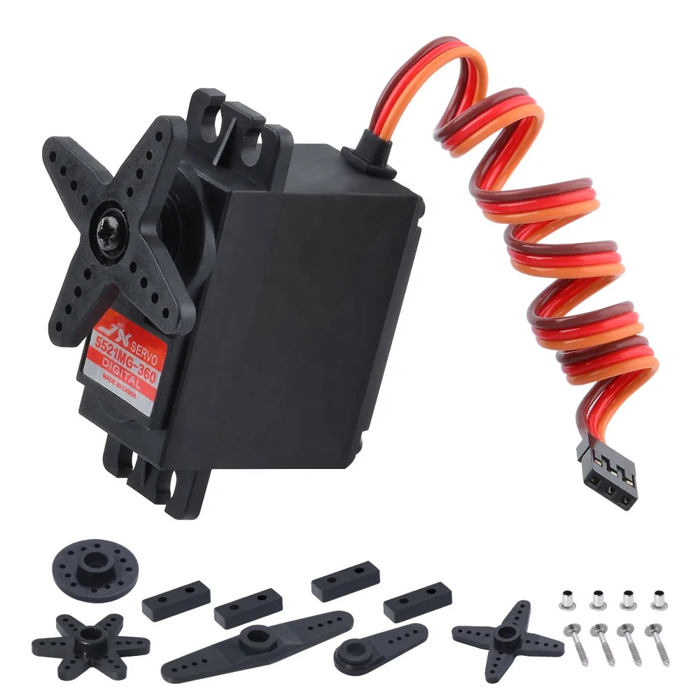 JX сервопривод PDI-5521MG 20 кг металлическая Шестерня цифровой стандартный 180/360 градусов для Радиоуправляемый автомобиль лодочный модель робота