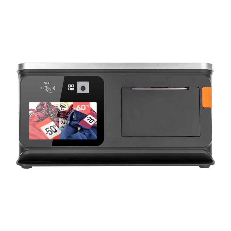 2024 11.6 touch screen pos system cash payment machine supermarket with 2D Barcode Reader