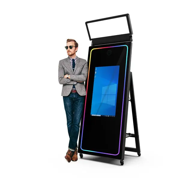Camera Mirror Photo Booth 70 Inch Photobooth Lcd Touch Screen Party Supplier Selfie Digital Magic Mirror Shot Photo Booth