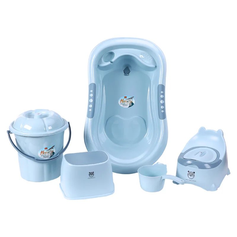 Baby Bath Set Non-Slip Bath Tub Newborn Bathtub Portable  Toddler Bath Seat