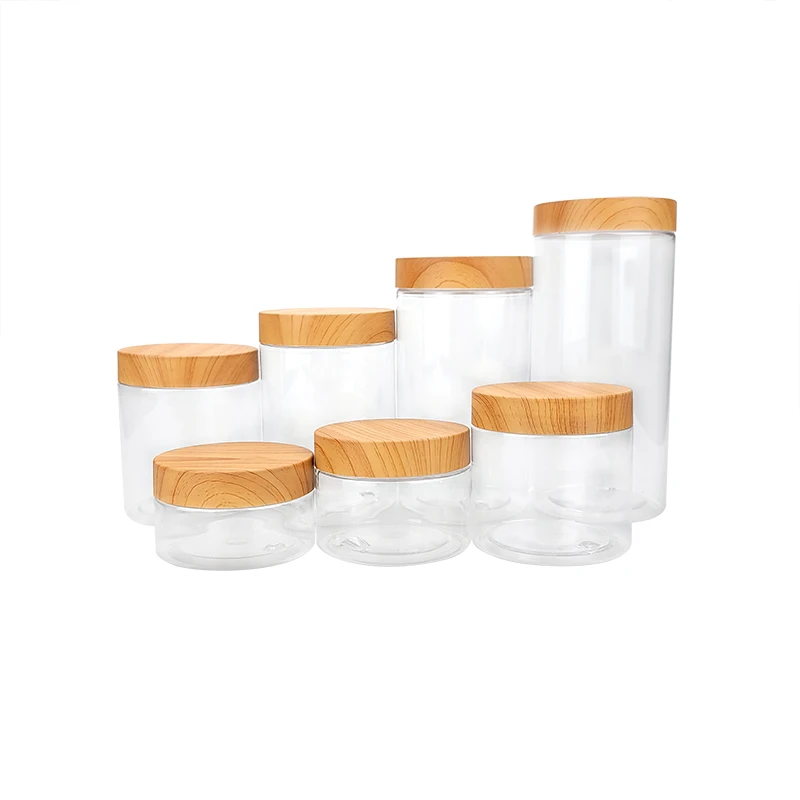 150ml container with bamboo lid  8 oz Empty Body Scrub Container Body Butter Jar with bamboo lid