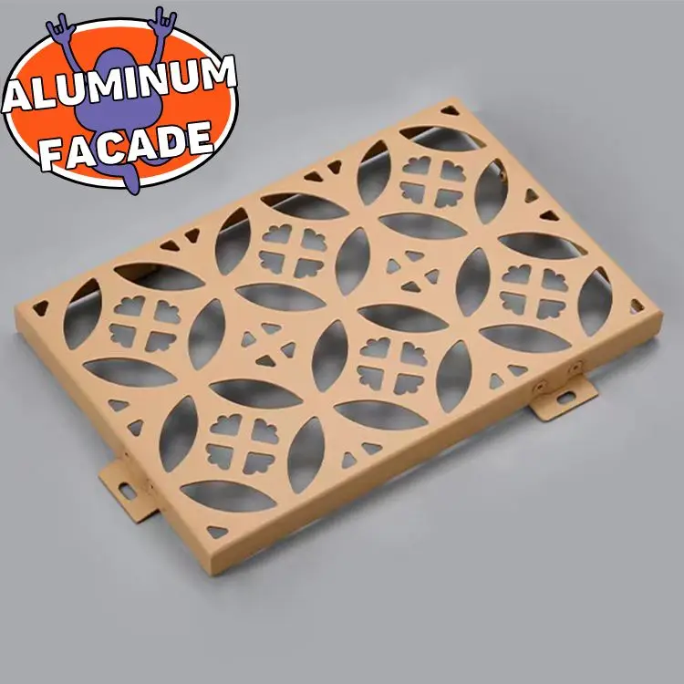 K9 Decorative Metal Fasade Panel Aluminium Perforated Facade Panel Curtain Wall Cladding
