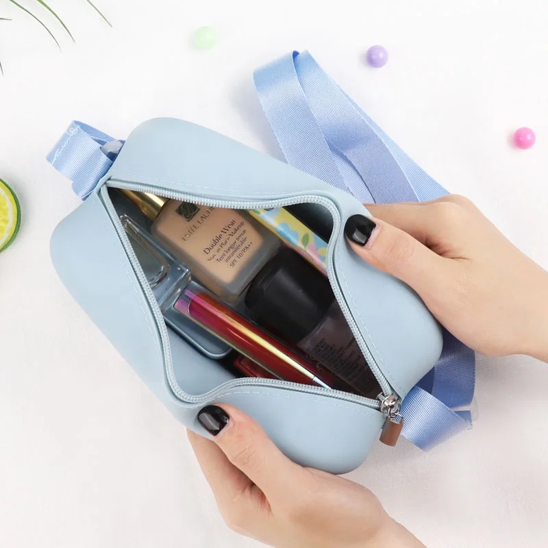 Wellfine Women Silicone Tote Bag Custom LOGO Silicone Shoulder Bag Handbag Fashion Ladies Satchel Messenger Bags