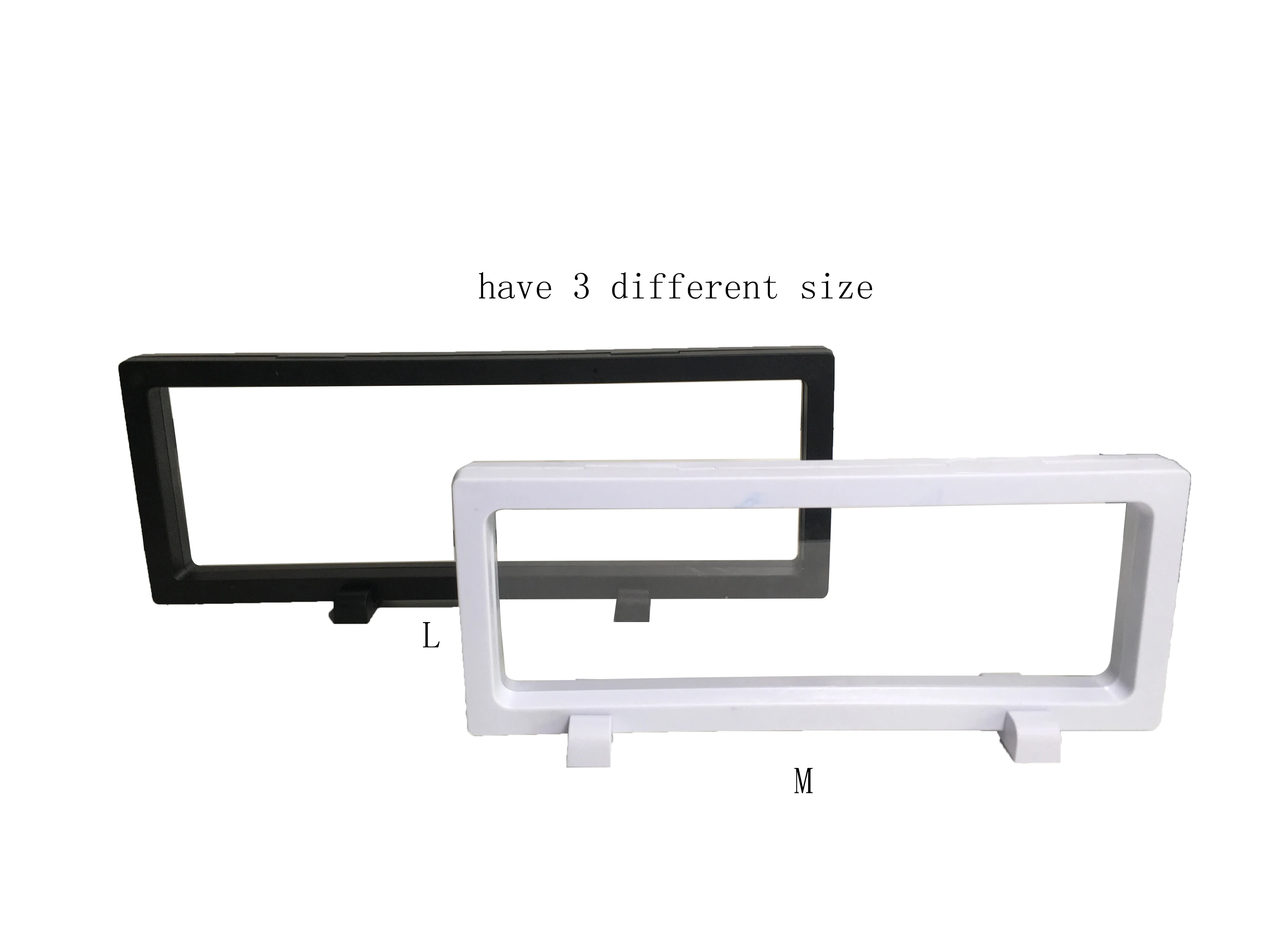 Floating  frame/3D Coin  Display Case Stand Holder Magic Suspension Box,with foot 230*90*20mm