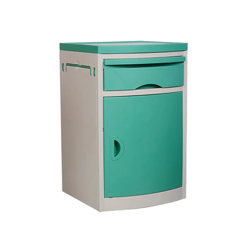 China Hospital Furniture Medical ABS Plastic Bedside Patient Cabinet