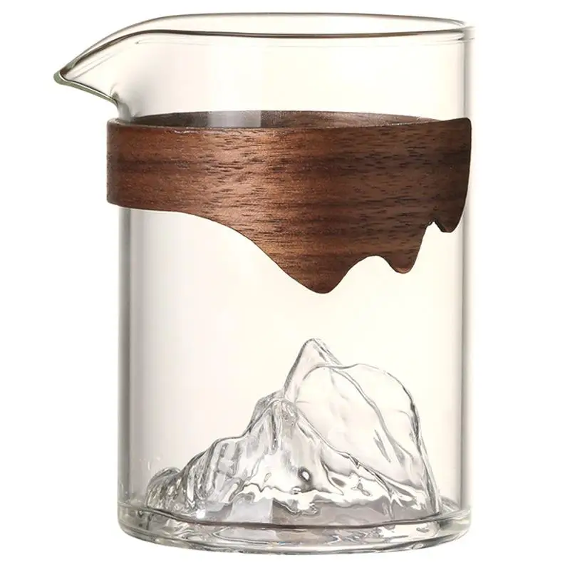 Guanshan Glass Large Household Anti-Scald Tea Pot Thick Borosilicate Tea Serving Cup Fair Mug Tea Funnel Set
