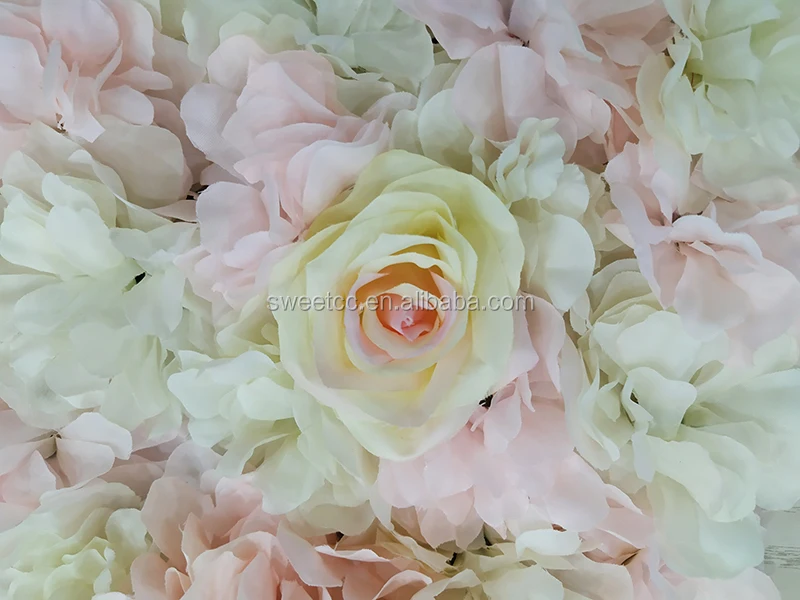 Wholesale wedding flower wall backdrop artificial flower wall panel pink rose roll up flower wall for sale