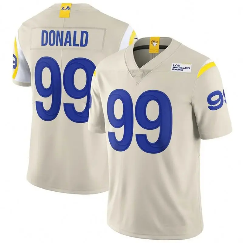 High quality N FL Los Angeles Ram football jersey breathable polyester quick-drying football jersey