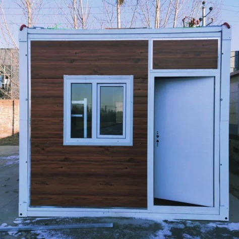 Prefab wooden grain expandable container house  prefab house