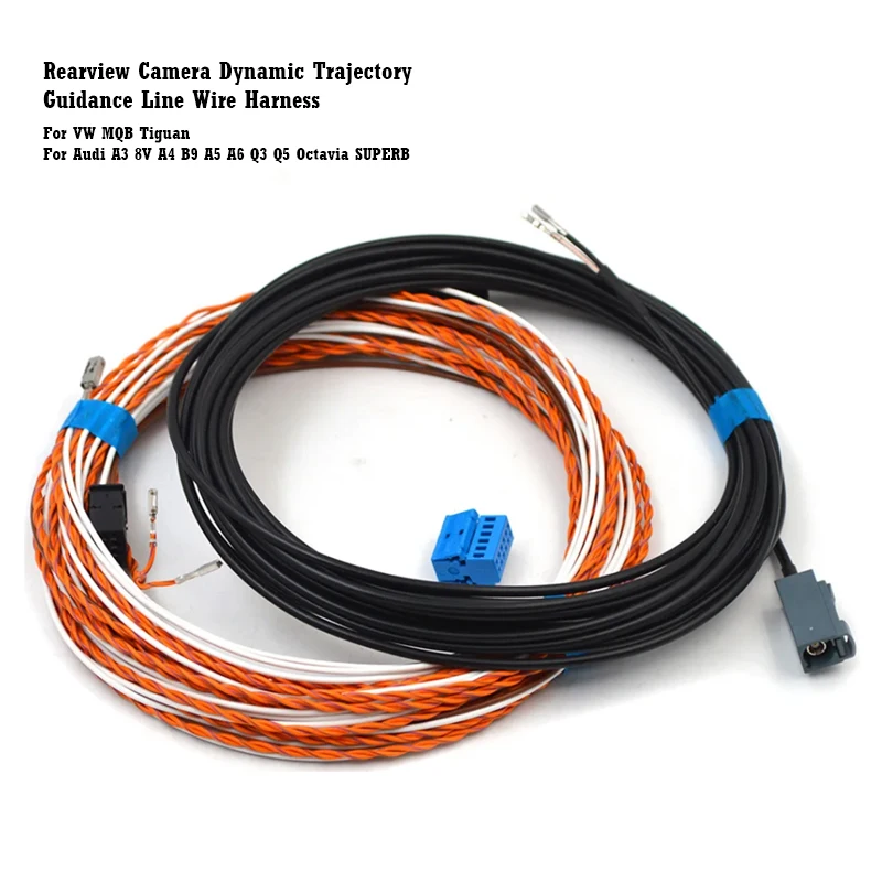 Rear View Dynamic Trajectory Camera Cable  for VW   A3 8V  B9 A5 A6 Q3 Q5 Car