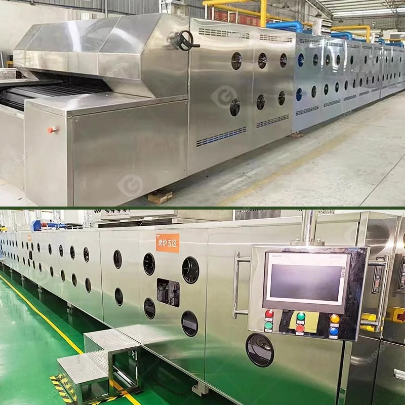 Automatic Bakery Biscuit Pita Bread Baking Equipment Industrial Tunnel Conveyor Oven Prices for Bakery