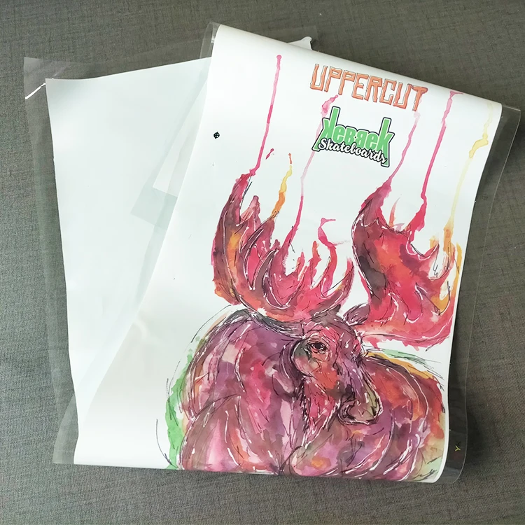 Customized Design UV Printing Fingerboard Heat Transfer Film Screen Printing Skateboard Heat Transfer Printed Paper